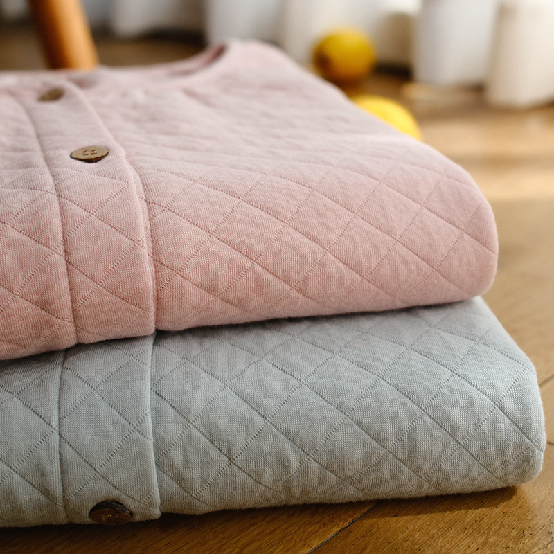 日系新款无印睡衣女士秋冬款空气棉加厚全棉家居服套装大码可外穿