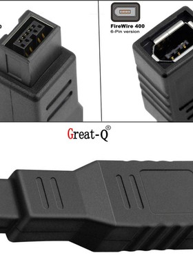 FireWire 400/800 1394 B转接头 9针转6针 火线9p公转6p母接口
