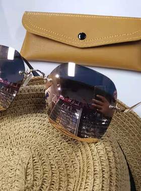 墨镜时尚风方框女士太阳镜