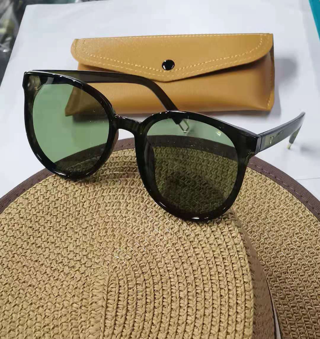 gm韩版偏光街拍圆脸太阳镜