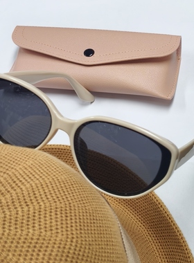 复古猫眼墨镜女高级感显脸小新款太阳眼镜偏光开车防紫外线潮