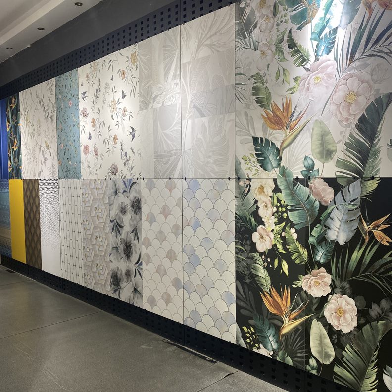冠珠600X1200艺术花片美式大规格花砖浴室客厅沙发背景墙阳台瓷砖图片