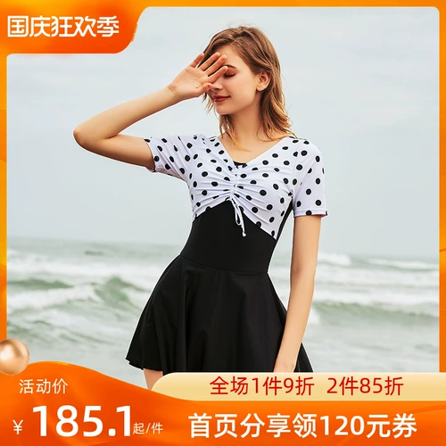 Купальник, классическое ретро боди, облегающий крой, по фигуре, французский ретро стиль