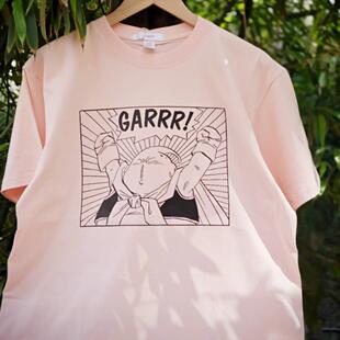 胶囊工作室二次元日漫七龙珠胖魔人布欧周边印花重磅纯棉短袖T恤