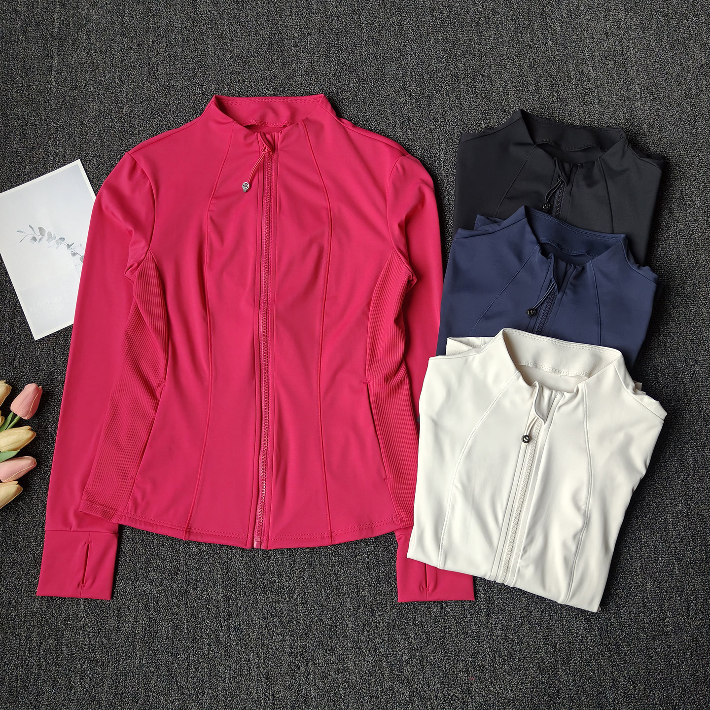 瑜伽服外套女修身防风立领显瘦跑步运动健身长袖骑行户外普拉提服,运动服/休闲服装,运动茄克/外套,淘宝优惠券,粉丝福利购,淘宝优惠卷