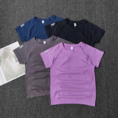 瑜伽服短袖 上衣女紧身衣弹力速干透气专业普拉提跑步训练健身衣夏