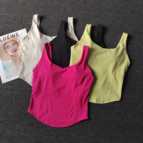 瑜伽服收副乳聚拢防震裸感亲肤