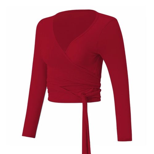 运动交叉性感绑带速干健身衣女