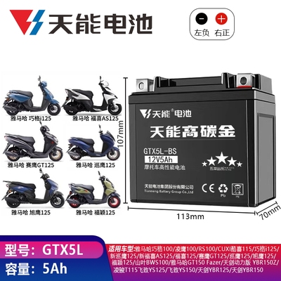 雅马哈TRICITY 125 155 MW125 NIKEN MXT850倒三轮150电瓶蓄电池