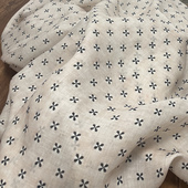 印花布连衣裙袍子定制汉服面料 苎麻数码 相思 复古款 布久以逅中式