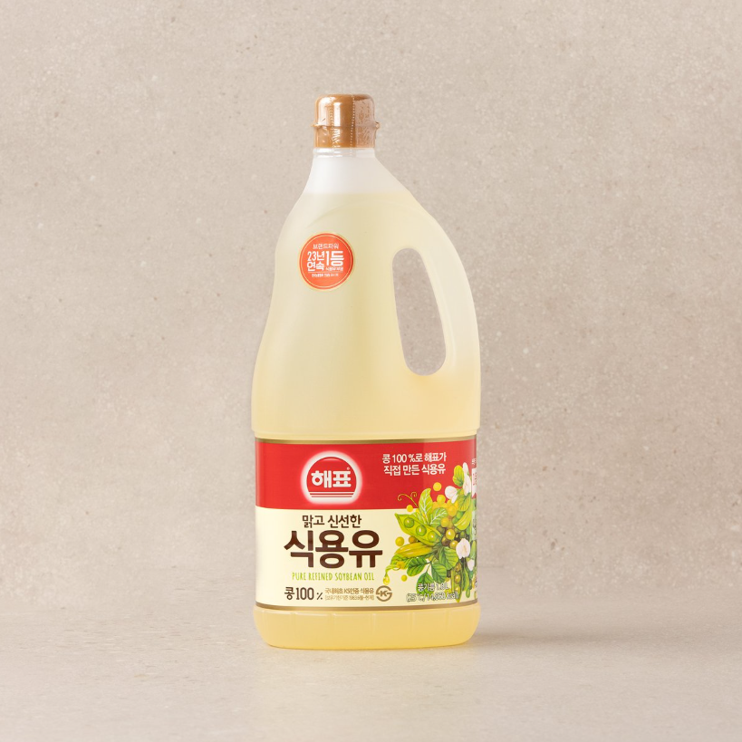 思潮海牌食用油韩国进口大豆油食用油煎炸料理炒菜豆油瓶装