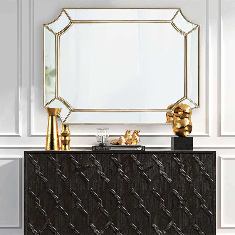 欧式卫浴挂镜装饰镜玄关镜子洗手间镜子定制穿衣镜餐厅镜化妆镜子