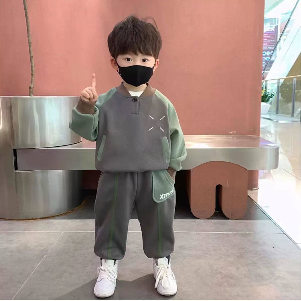 男童春装卫衣套装2025新款休闲时尚中小童男孩春秋款洋气儿童,童装/婴儿装/亲子装,儿童运动套装,淘宝优惠券,粉丝福利购,淘宝优惠卷