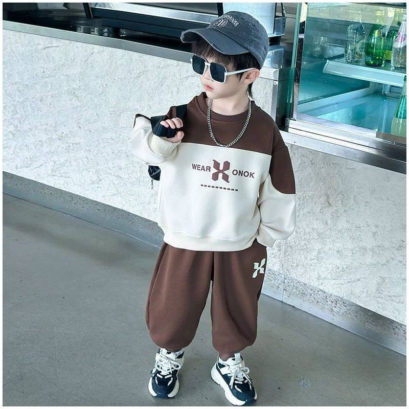 男童卫衣套装春秋款2025新款小童童装帅气洋气时髦潮儿童两件套,童装/婴儿装/亲子装,儿童运动套装,淘宝优惠券,粉丝福利购,淘宝优惠卷