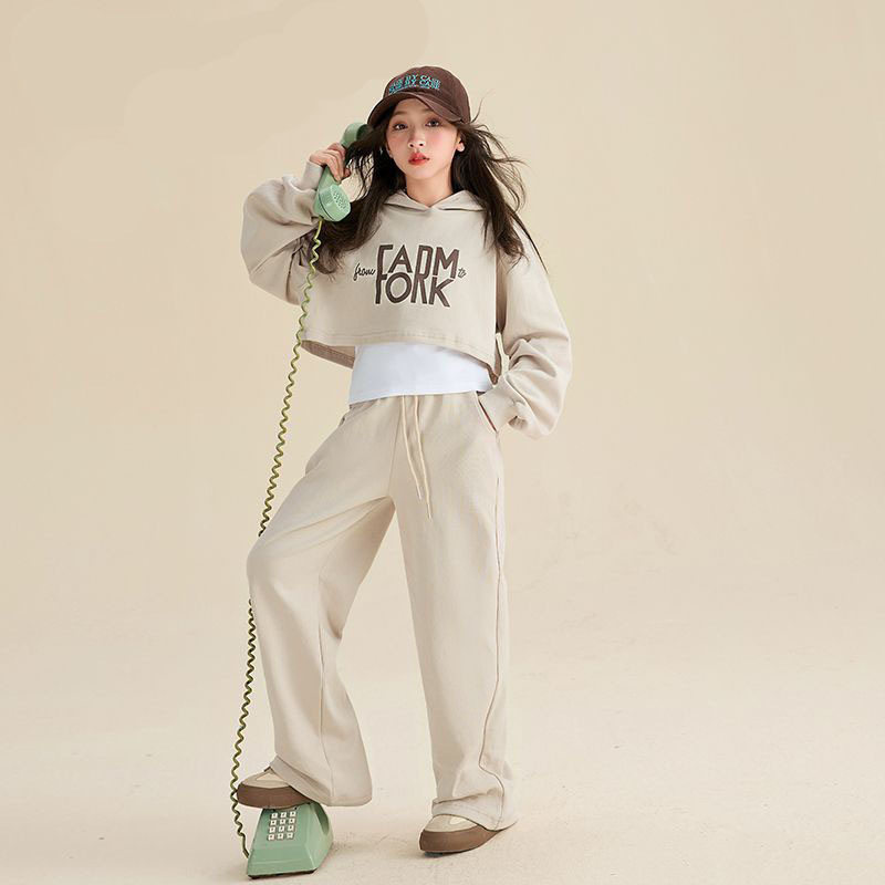 女童秋季套装网红2024新款洋气时尚中大童韩版休闲长袖卫衣,童装/婴儿装/亲子装,儿童运动套装,淘宝优惠券,粉丝福利购,淘宝优惠卷