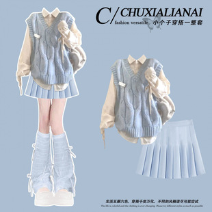 2025流行穿搭一整套韩系学院风连衣裙女2025早秋高级感巨好看