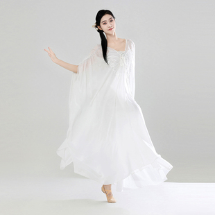 世界赠予我的服装夏辉同款现代舞演出服纱衣宽松仙古典舞蹈服飘逸