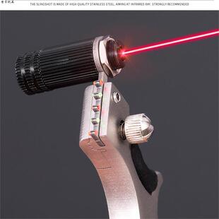 弹弓高精度枪式斑鸠王子不锈钢新款户外专用大威力加厚扁皮筋红外