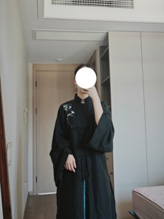 牵牛花 日常百搭薄款 明制直袖 新款 传统汉服 立领翻领长衫 裳裳者华