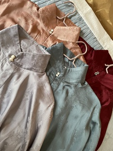 裳裳者华 冷玉 多色日常明制立领竖领翻领对襟直袖短衫春夏秋汉服