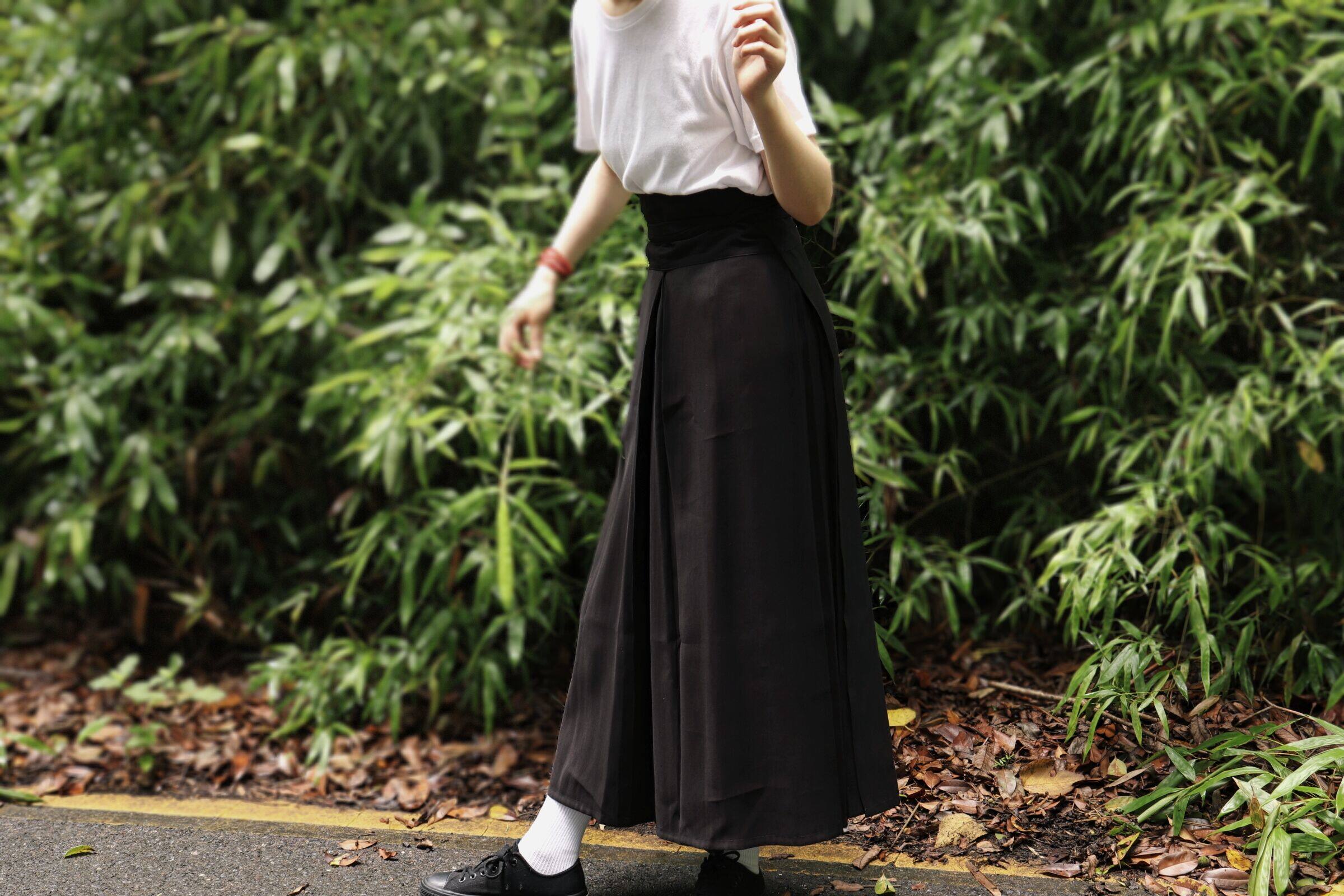 THE DRESSER HUA XIANG XUELAN ORIGINAL SPRING SUMMER AUTUMN AND SONG DYNASTY THREE-PLEATED SKIRT FASHION DAILY TRADITIONAL HANFU WOMEN