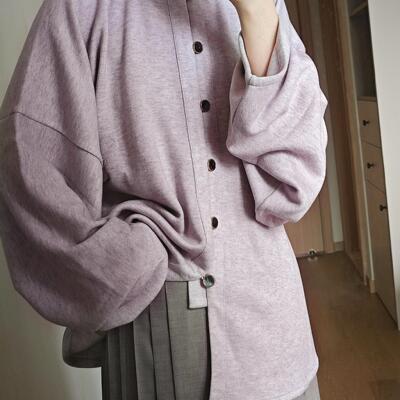 裳裳者华明制立领袄针织春秋汉服