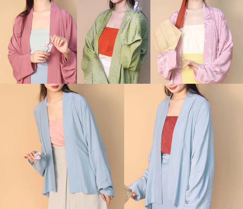 裳裳者南风花山三角褶宋棉汉服