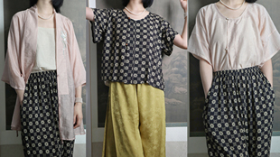 裳裳者华唐制圆领半袖短衫半臂背子印花汉服日常春夏秋灯笼裤衬裤