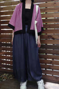 貉袖 汉服春夏秋对襟天丝提花宋制短衫 日常外套防晒 飒飒 裳裳者华