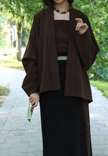短衫 宋制直领对襟飞机袖 两片裙旋裙吊带日常汉服 华夫格 裳裳者华