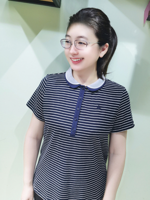 短袖商务休闲条纹女条纹T恤YUN韫