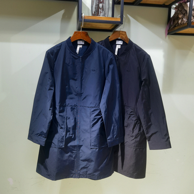 YUN韫棒球领中长款夹克女薄外套