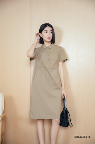 淑女休闲全棉短袖连衣裙女韫YUN
