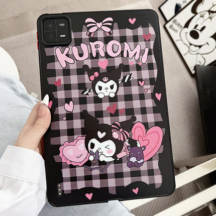 新款小米平板7保护套5pro轻薄pad6Spro硬壳12.4防弯红米SE卡通11英寸可爱6单后壳五代适用六11.2亚克力防摔