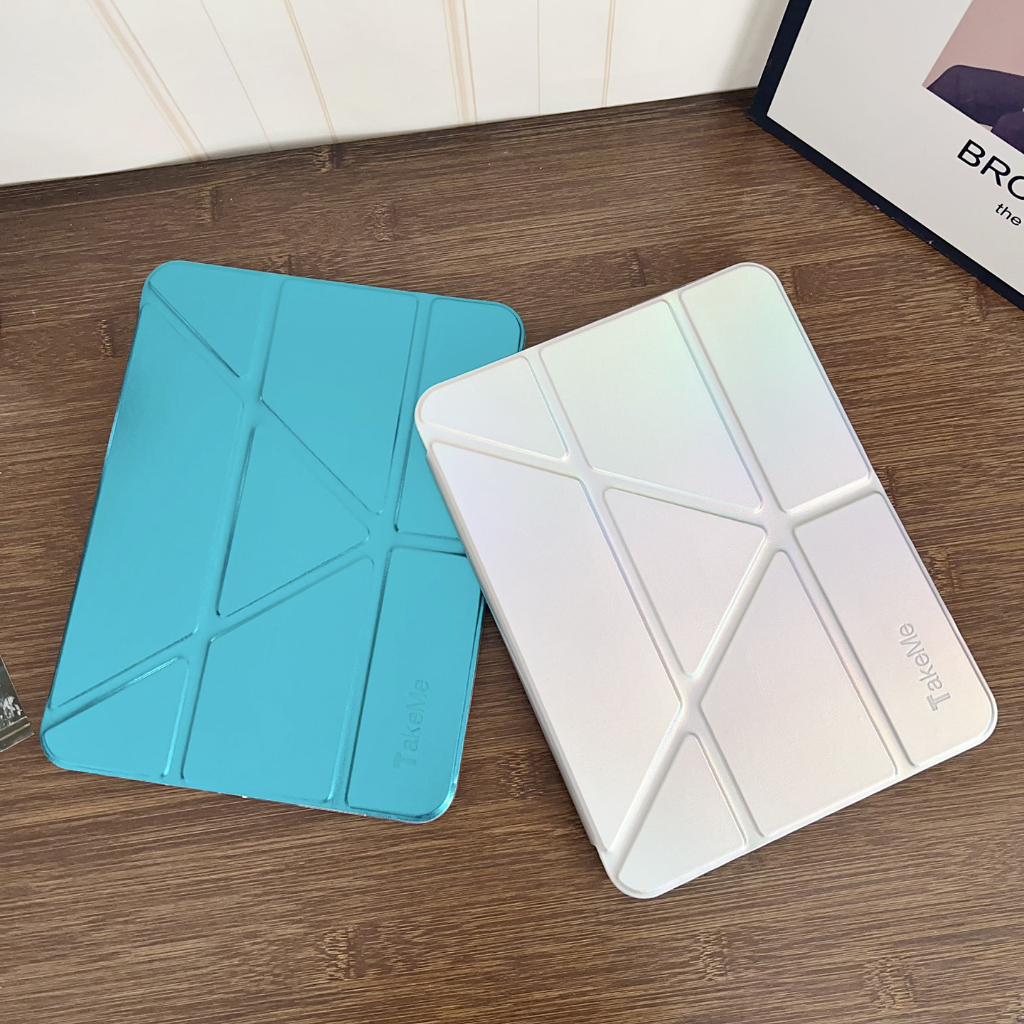 2025ipad11保护壳Y折变形A16带笔槽air7亚克力mini7防弯Pro11轻薄10.2第九代10全包9.7防摔2021适用8硬壳air2