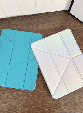 2025ipad11保护壳Y折变形A16带笔槽air7亚克力mini7防弯Pro11轻薄10.2第九代10全包9.7防摔2021适用8硬壳air2
