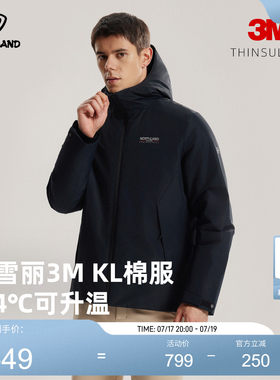 诺诗兰3M棉服防风2025新款保暖