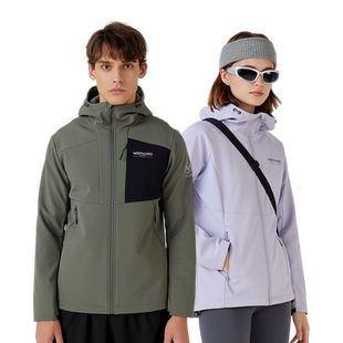 【白桦林】诺诗兰软壳衣加绒25秋冬保暖男女防风外套户外徒步登山