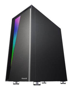 逾辉追光者台式机机箱游戏电竞侧透水冷主机RGB机箱支持EATX