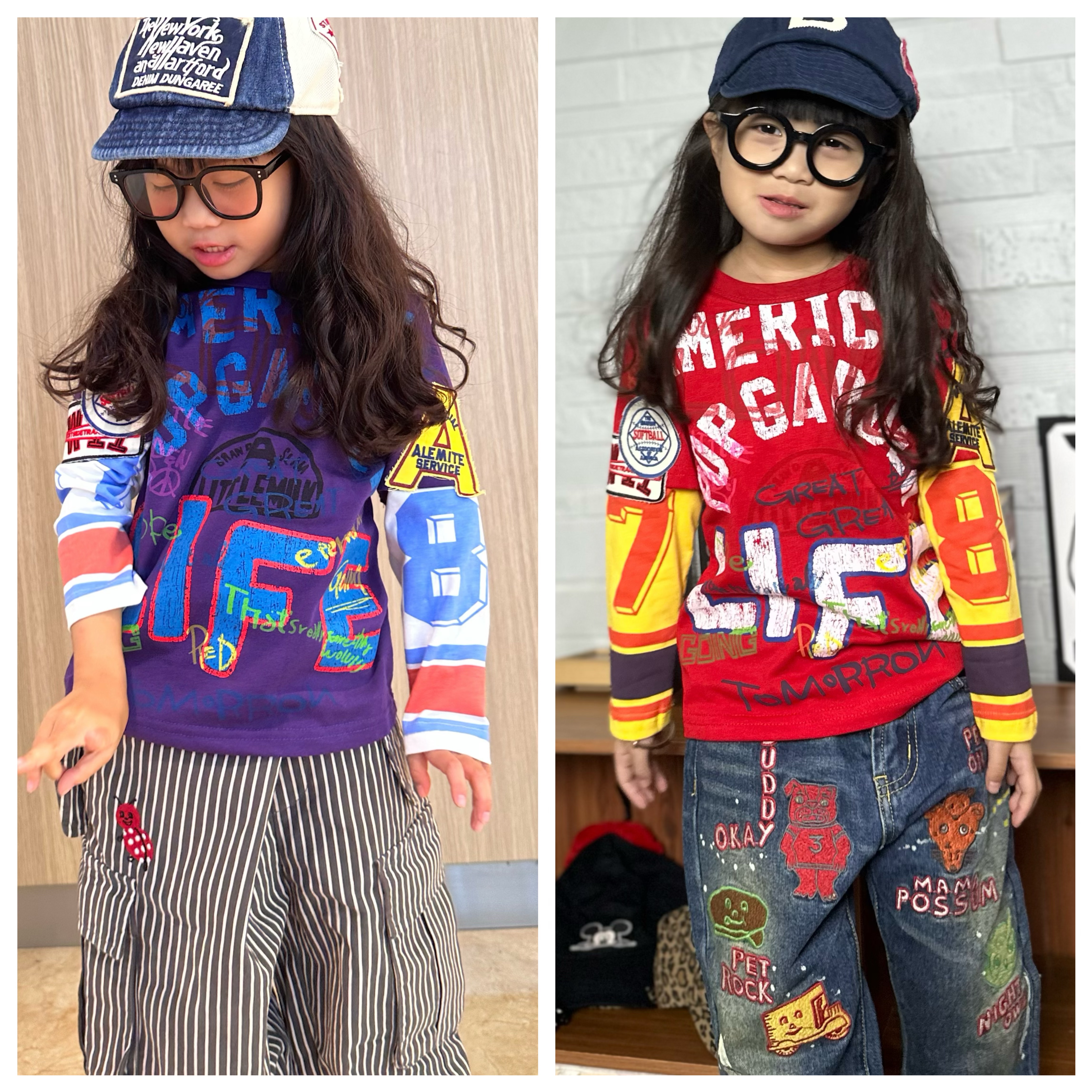 25年春秋新款假两件长袖T恤