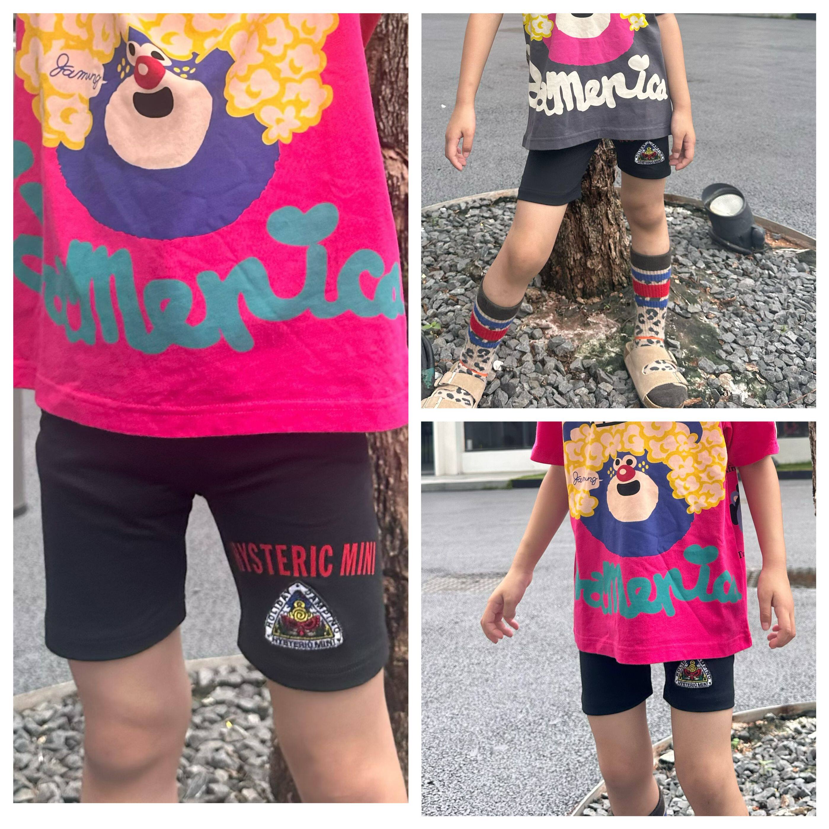 新款黑超奶嘴童装日系男女童宝宝弹力打底裤儿童夏季五分骑行短裤