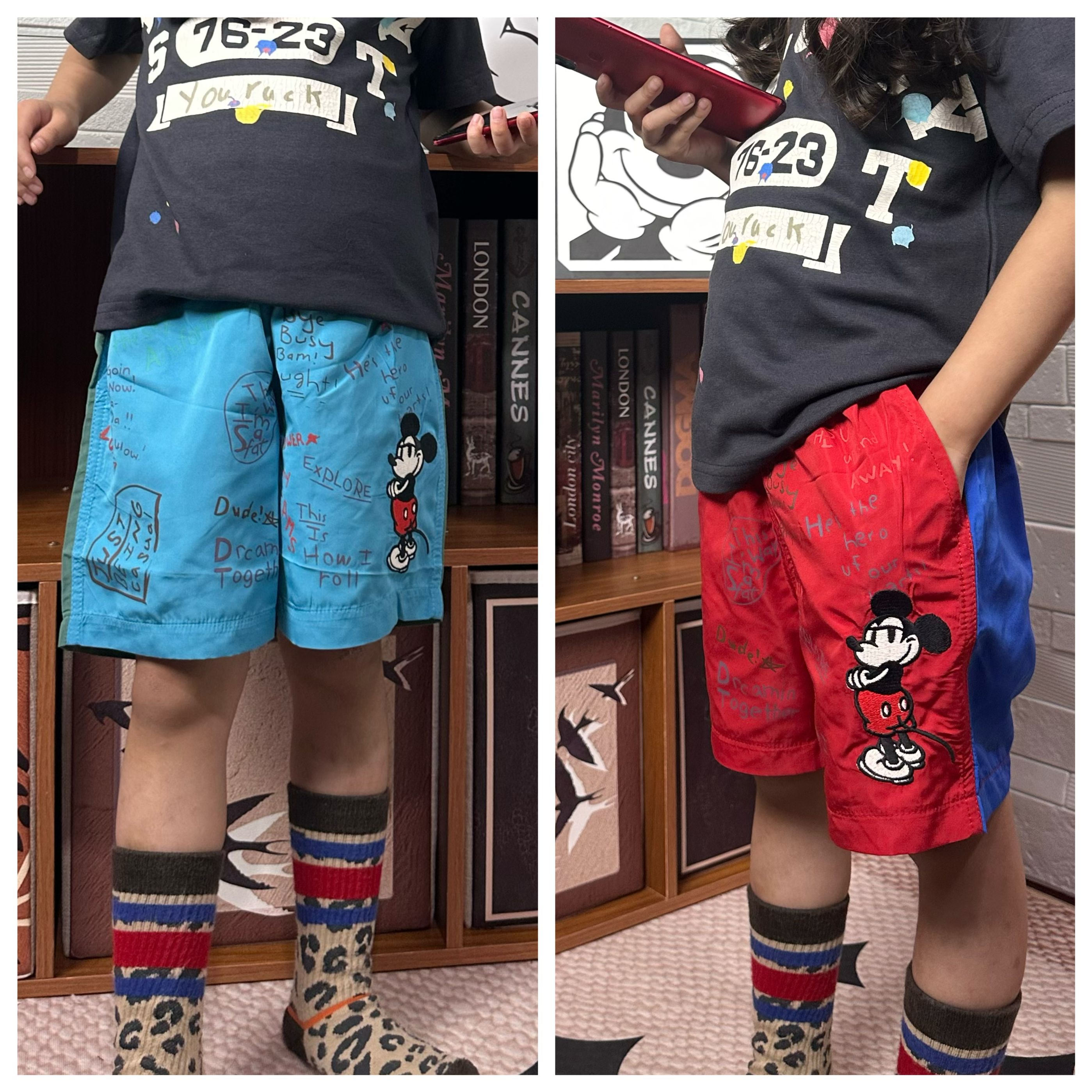 25年夏季新款日系拼色速干短裤