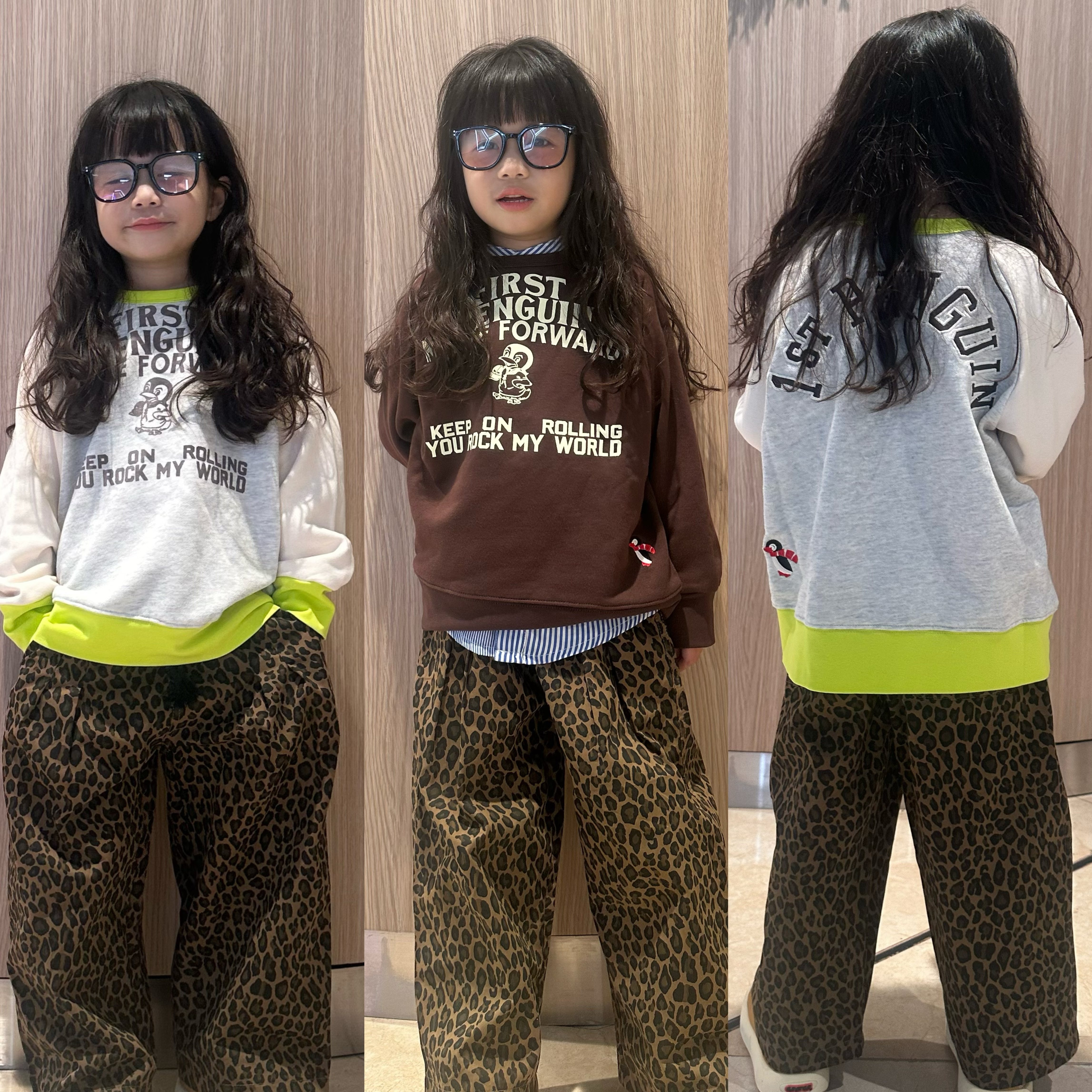 闲闲家春秋款日系儿童长袖卫衣