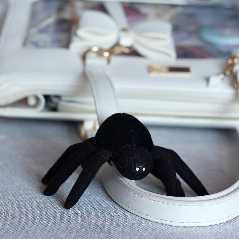 酷酷的蜘蛛毛绒玩具书包挂饰装饰