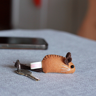 小鼻嘎 可爱袖珍迷你小老鼠公仔小耗子玩偶钥匙扣毛绒玩具小挂件
