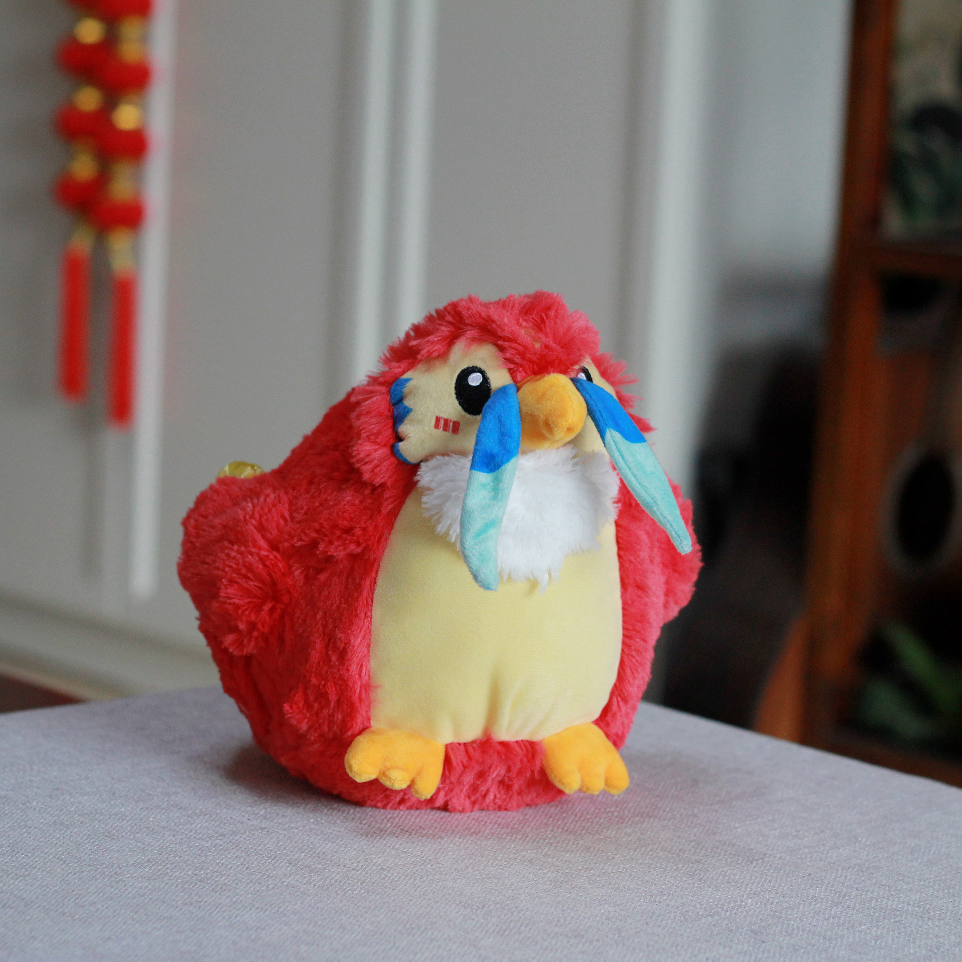 plaguedoctor丑鸟小红鸟毛绒玩具