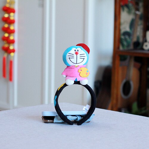 机器猫发卡头箍毛绒玩具