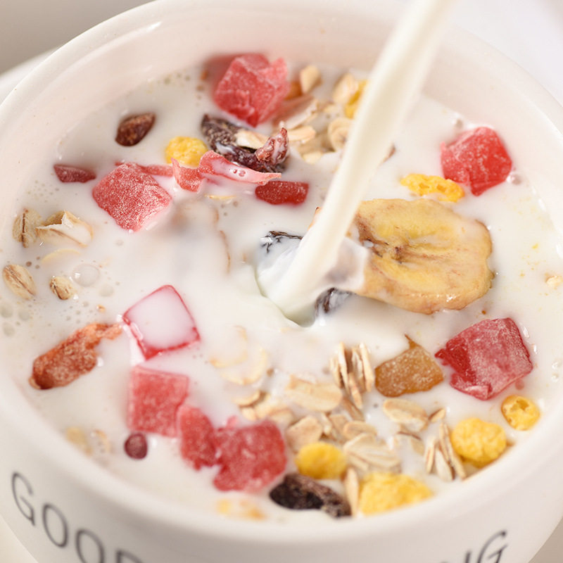 混合水果燕麦片500g/罐冲饮即食代餐营养早餐坚果果仁水果麦片