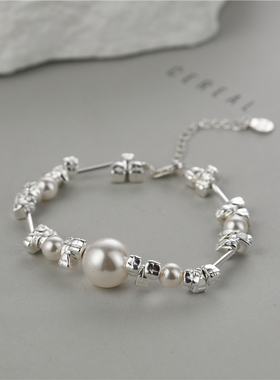 梵灵女纯银韩国ins风碎银子手链