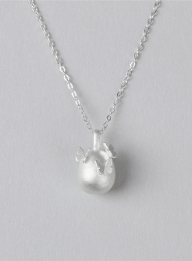 梵灵925纯银蝶石物语毛衣链精致